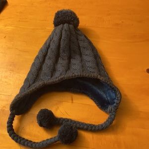 North Face blue winter hat